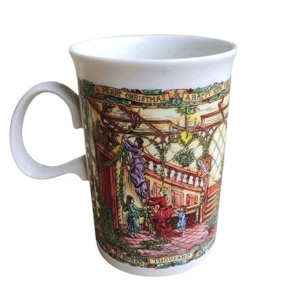 Dunoon Stoneware Christmas Party Mug Christmas Cheer Series Coffee Mug Scotland - Picture 2 of 6